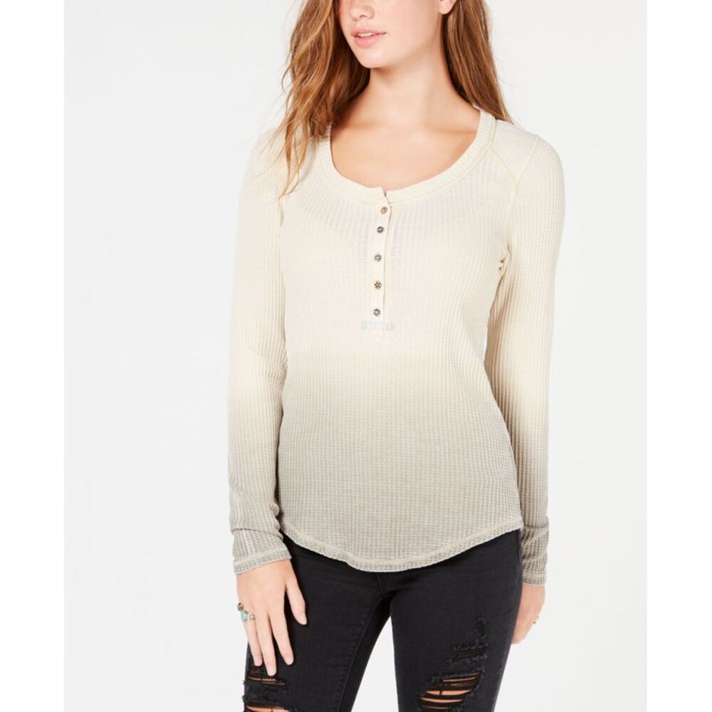 American Rag Juniors Dip Dyed Henley Top